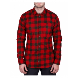 Flannel Shirt / red-black plaid